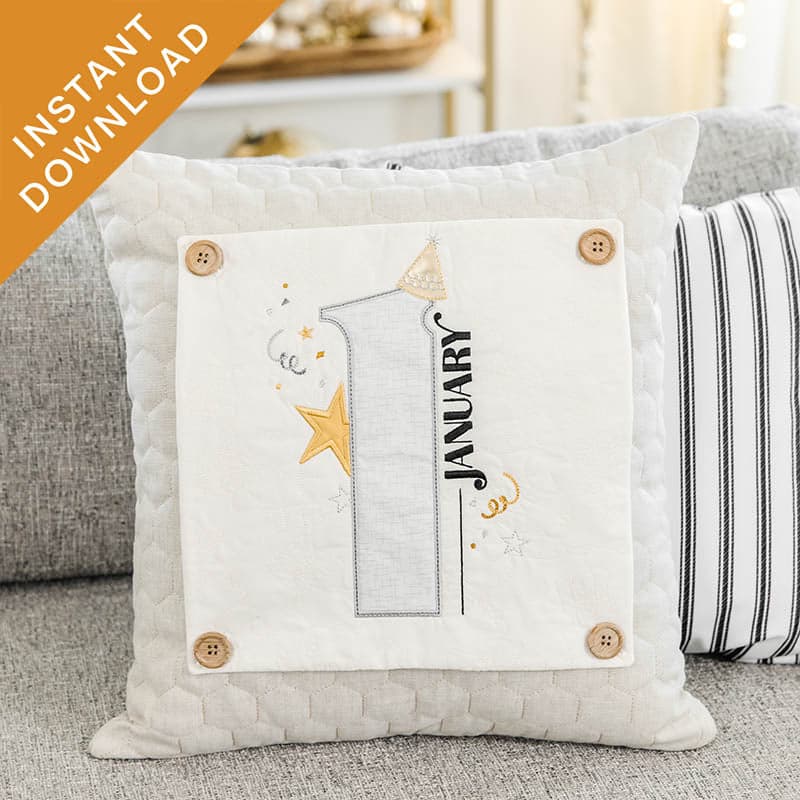 January 1st Pillow Panel