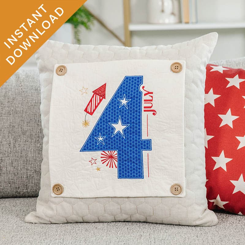 July 4th Pillow Panel
