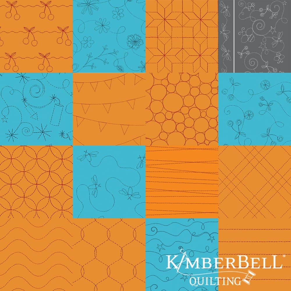 Red White and Bloom Quilting Bundle - Background Quilting
