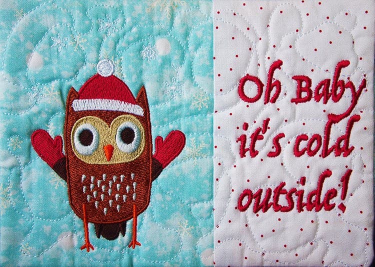 Laurie Kent Designs Xmas Mug Rugs Machine Embroidery — image 3