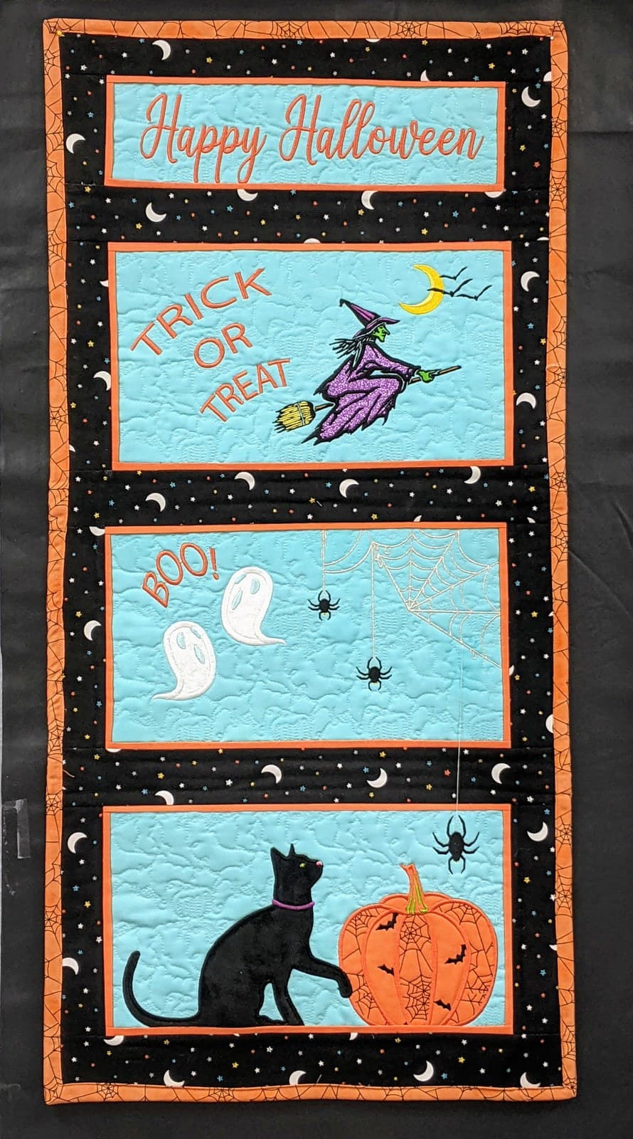 Laurie Kent Designs Happy Halloween Door Panel Machine Embroidery — image 2