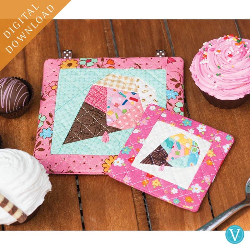 Machine Embroider by Number: Ice Cream Cone
