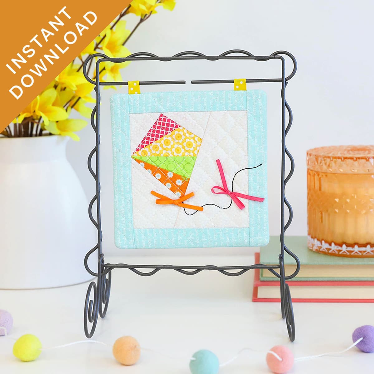 Machine Embroider by Number: Kite