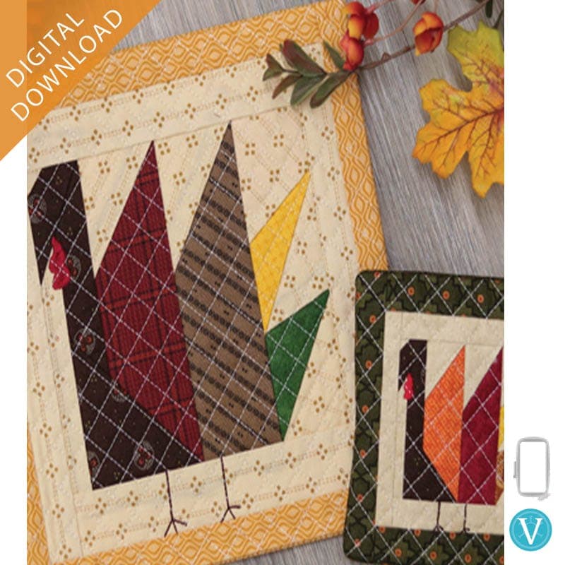 Machine Embroider by Number: Turkey