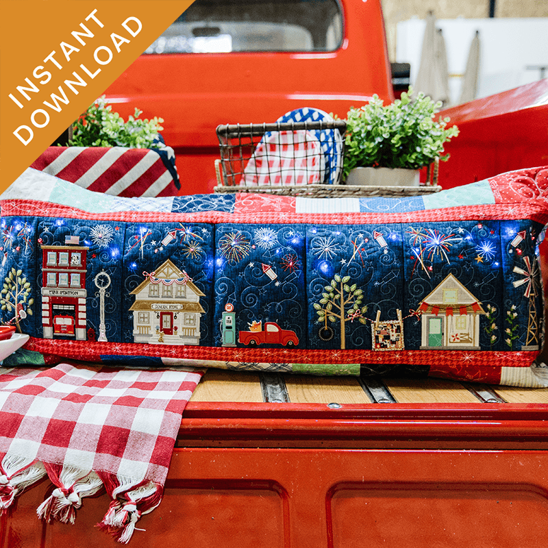 Main Street Celebration Bench Pillow