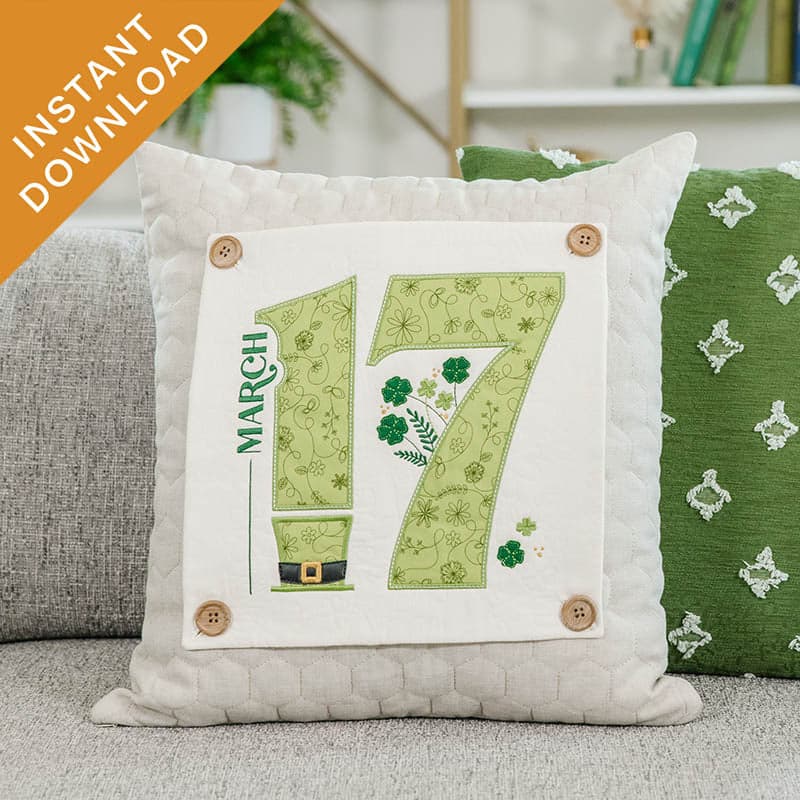 March 17th Pillow Panel