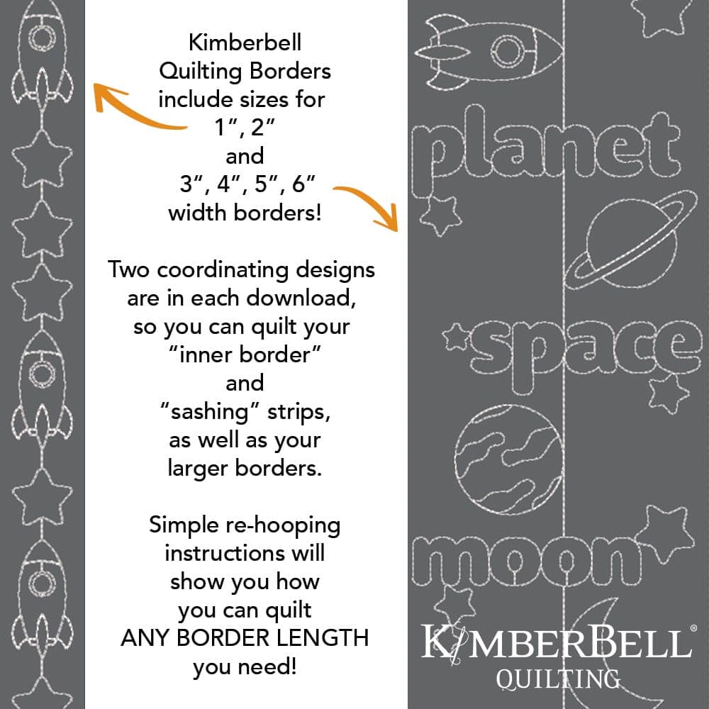 Space Border 1 - Background Quilting