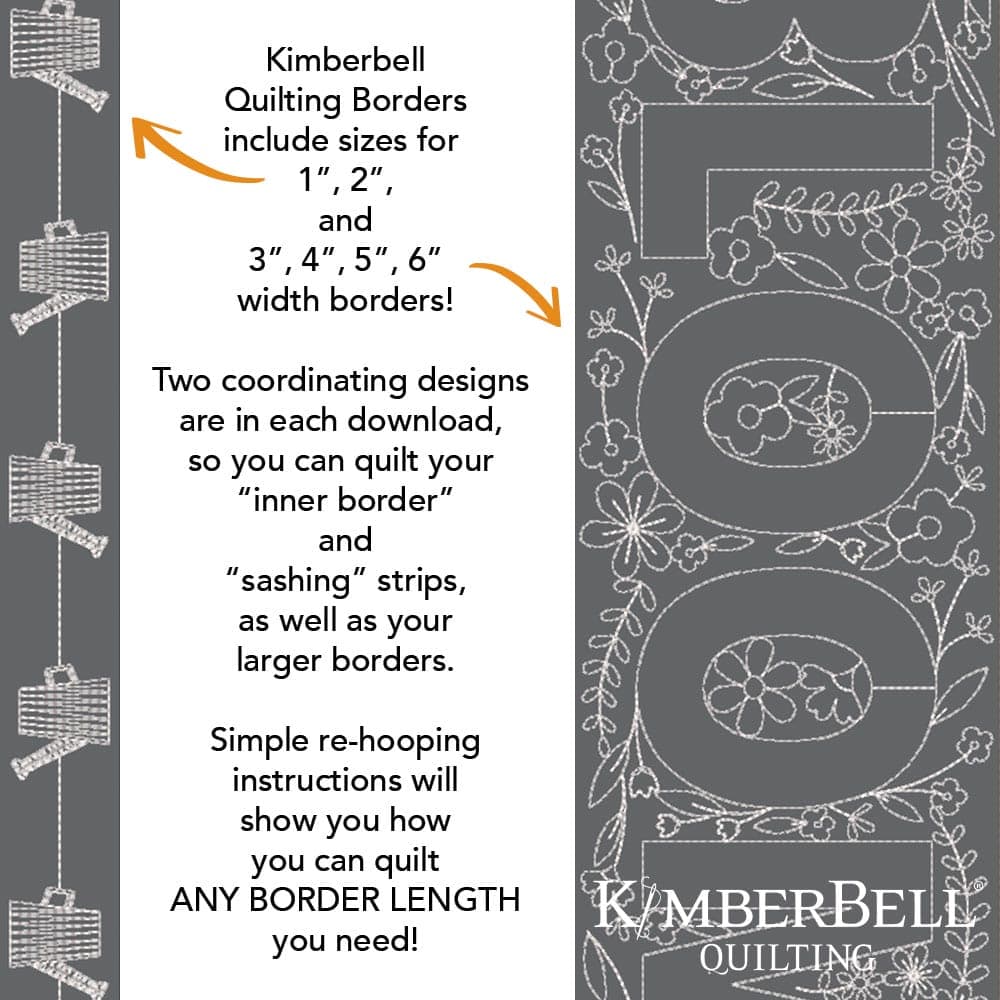 Spring Border 4 - Background Quilting