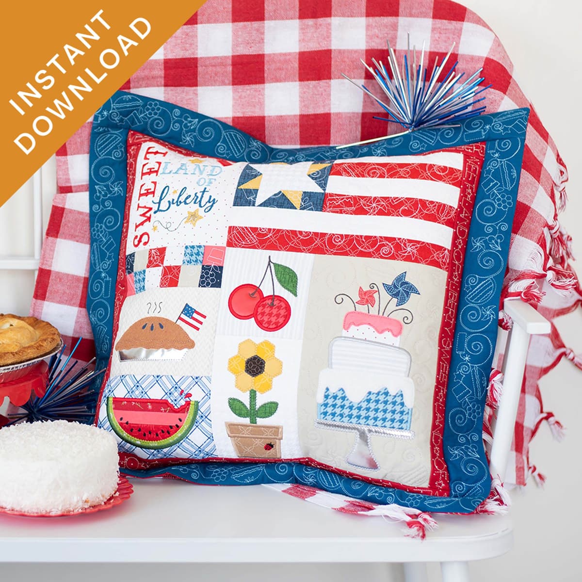 Sweet Land of Liberty 22x22" Pillow