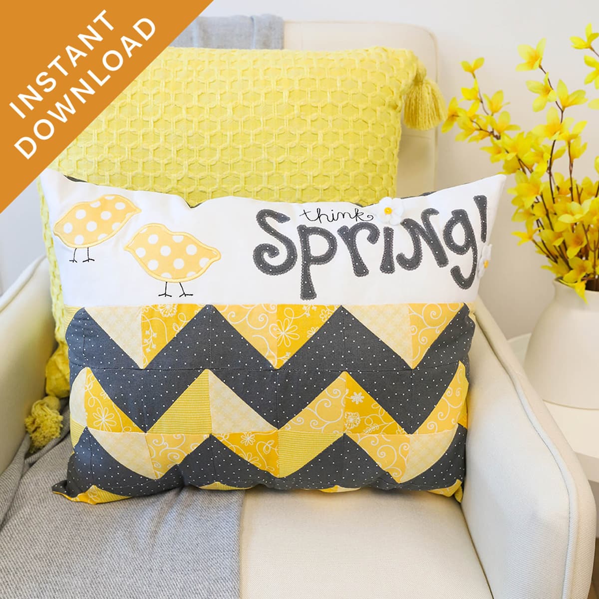 Think Spring Pillow