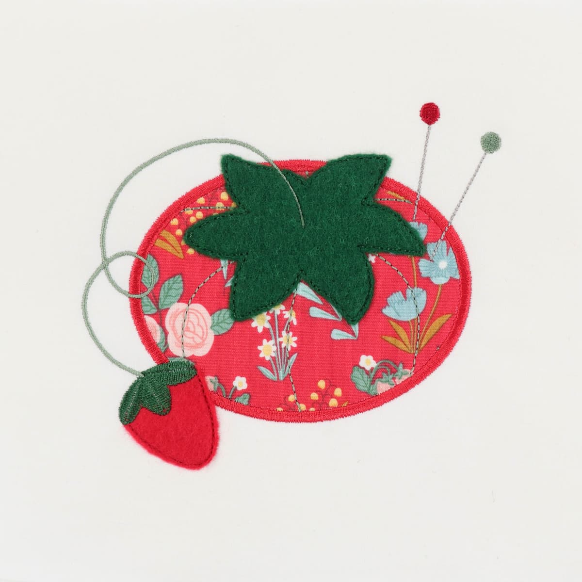 Tomato Pincushion Applique 1