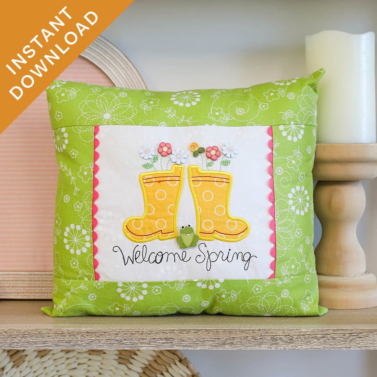 Welcome Spring Pillow