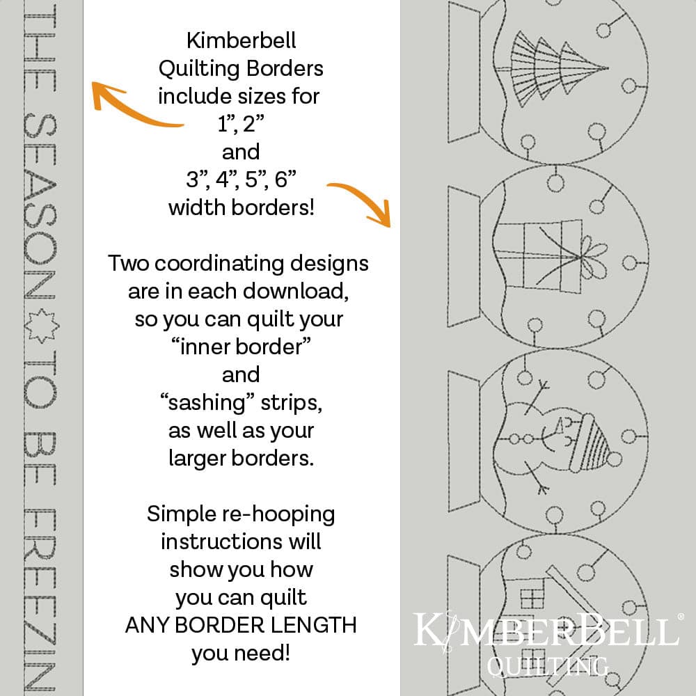 Winter Border 3 - Background Quilting