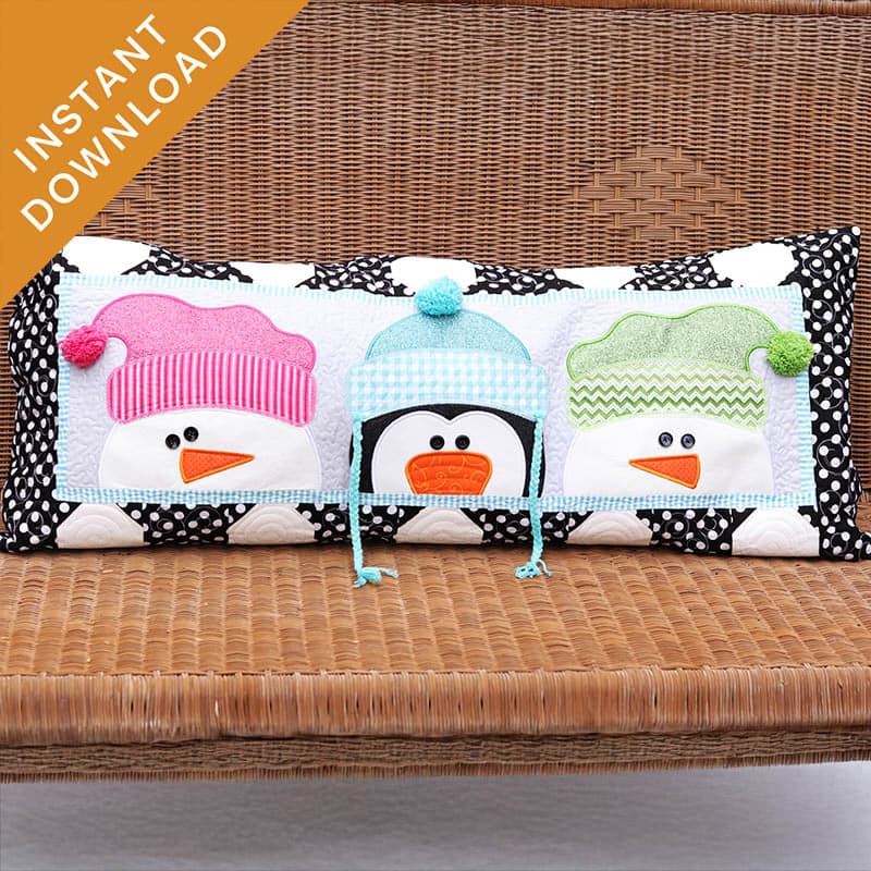 Winter Whimsy Bench Pillow