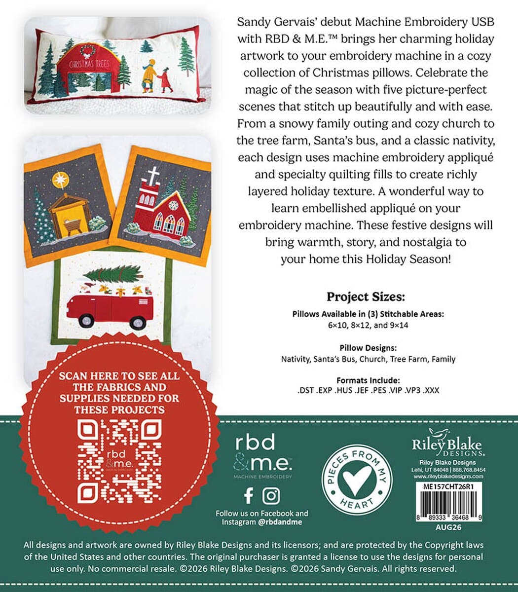 Christmas Is in Town — Machine Embroidery USB — image 2