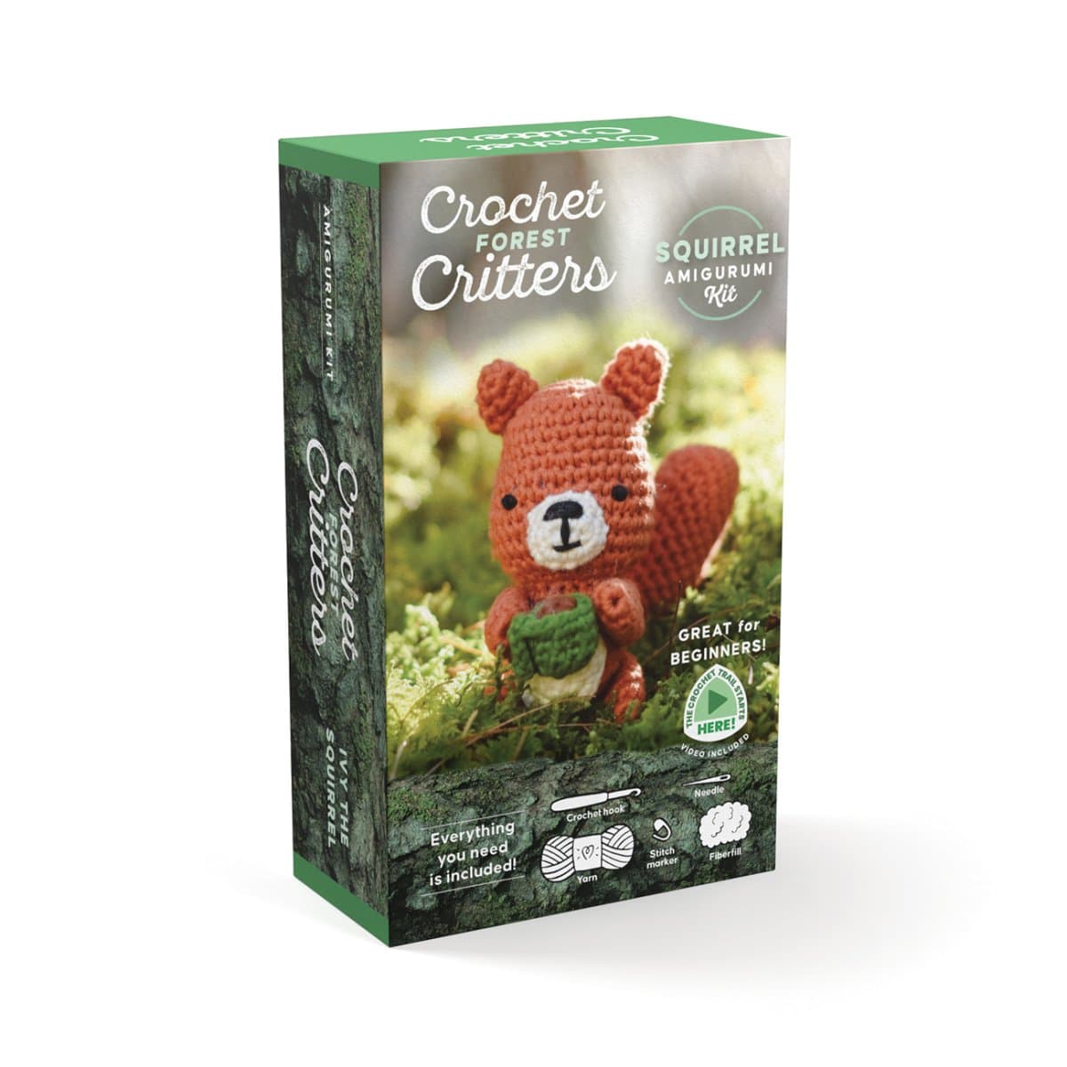 Crochet Forest Amigurumi Kit — Squirrel