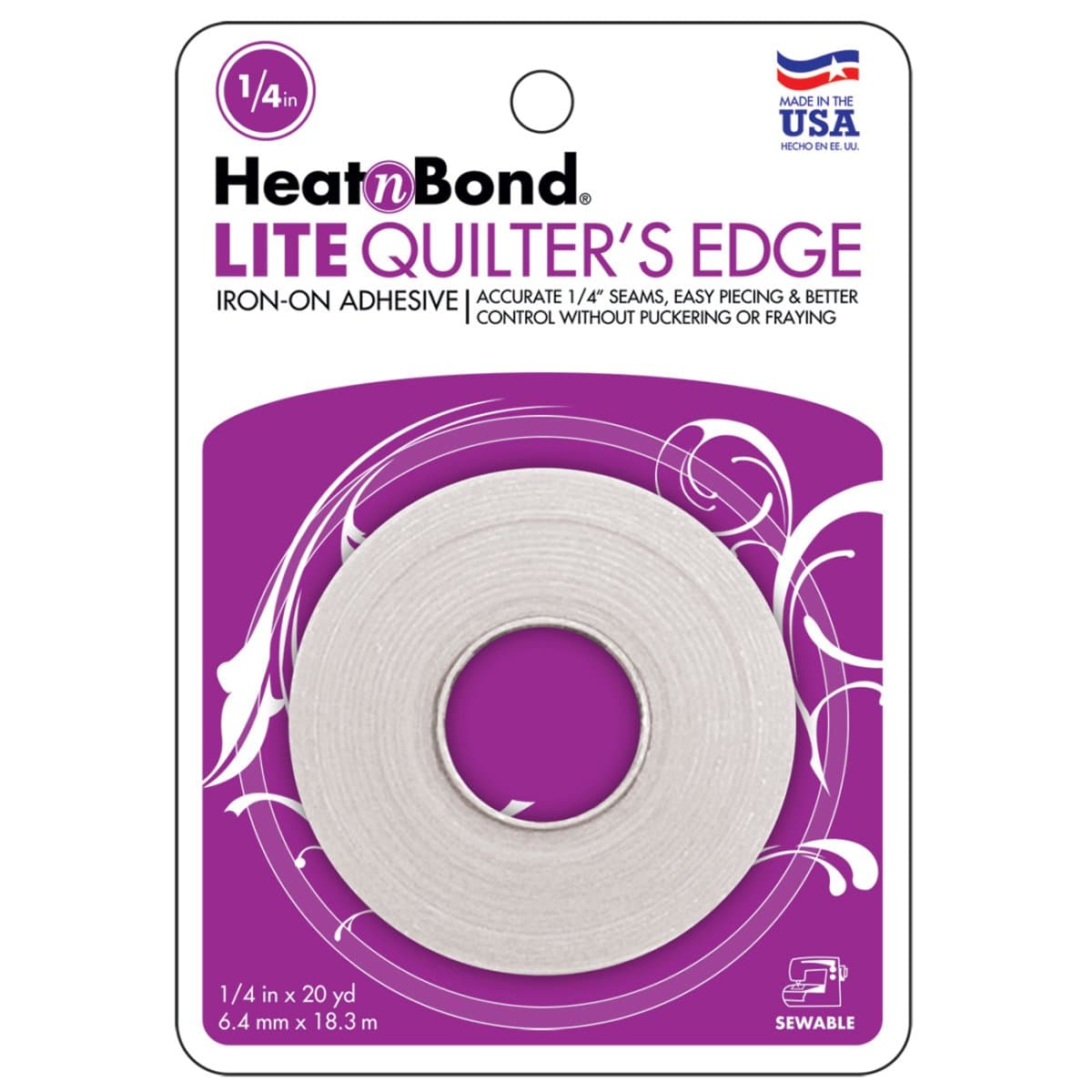 Lite Quilter's Edge Iron-On Adhesive Tape 1/4in x 20yd