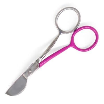 Tula Pink Cosmic Raspberry 4" Mini Duckbill Scissors — image 1