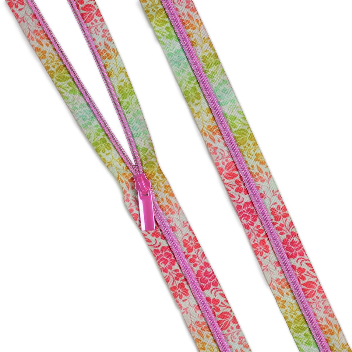 Tula Pink Down to Earth #5 Zipper Tape — Growing Together Afterglow (3 yd)