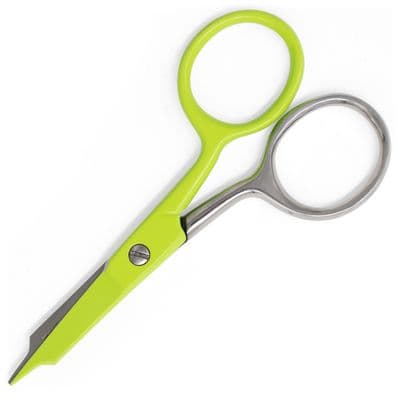 Tula Pink Glitch Green Large Ring Micro Tip Scissors — image 1