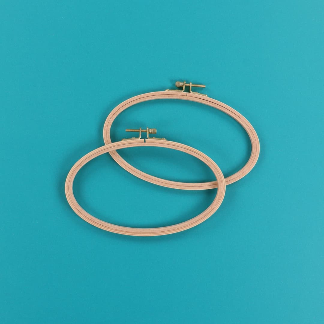 Beechwood Oval Hoops (pack of 2)