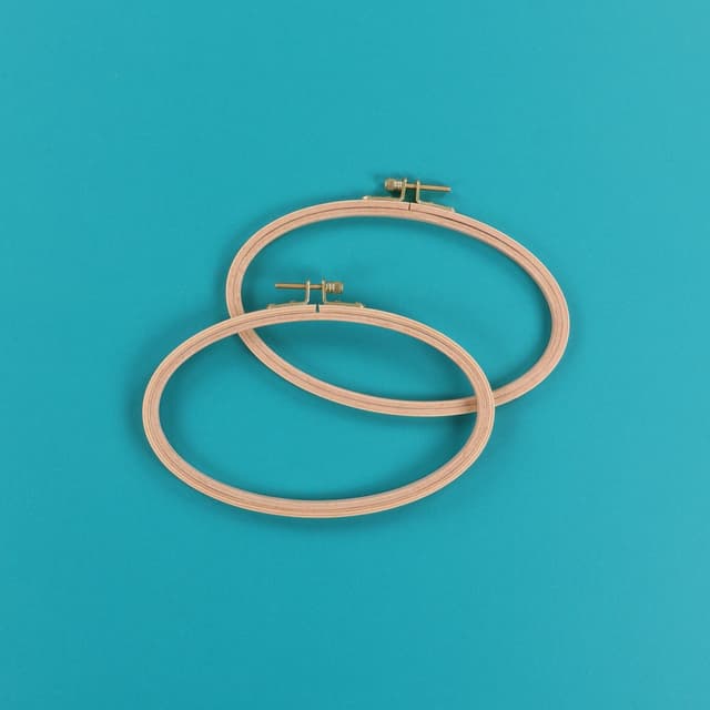 Beechwood Oval Hoops (pack of 2)