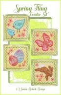 Janine Babich Designs - Spring Fling Coaster Set