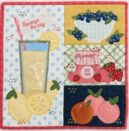 Kimberbell Mini Quilt Kit June Fabric Only