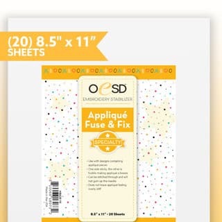 Applique Fuse and Fix Sheets - 20 8.5x11"