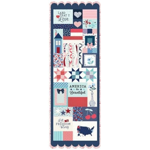 Star-Spangled Beauty Ladder Quilt Fabric Kit