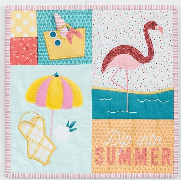 Kimberbell Mini Quilt Kit August Fabric Only