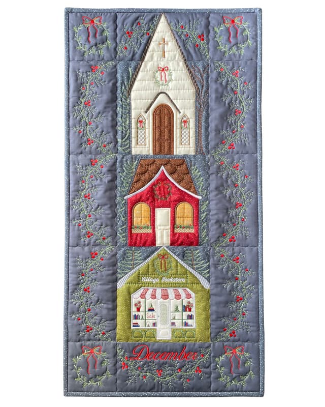Christmas Village Wall Hanging - Digital Library