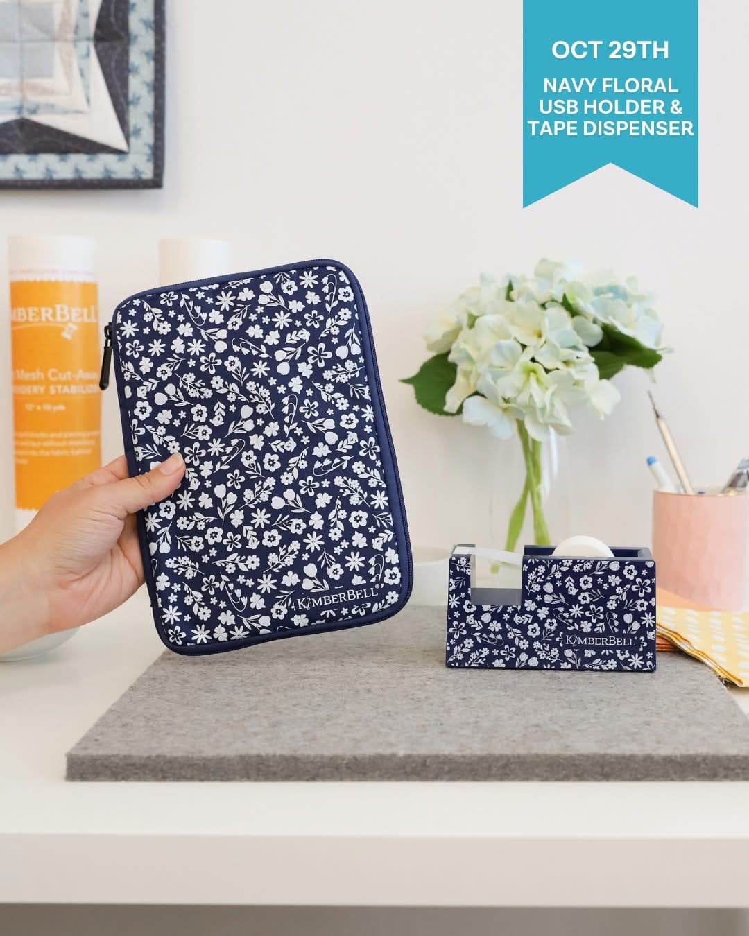 Kimberbell USB Case - Navy — image 2