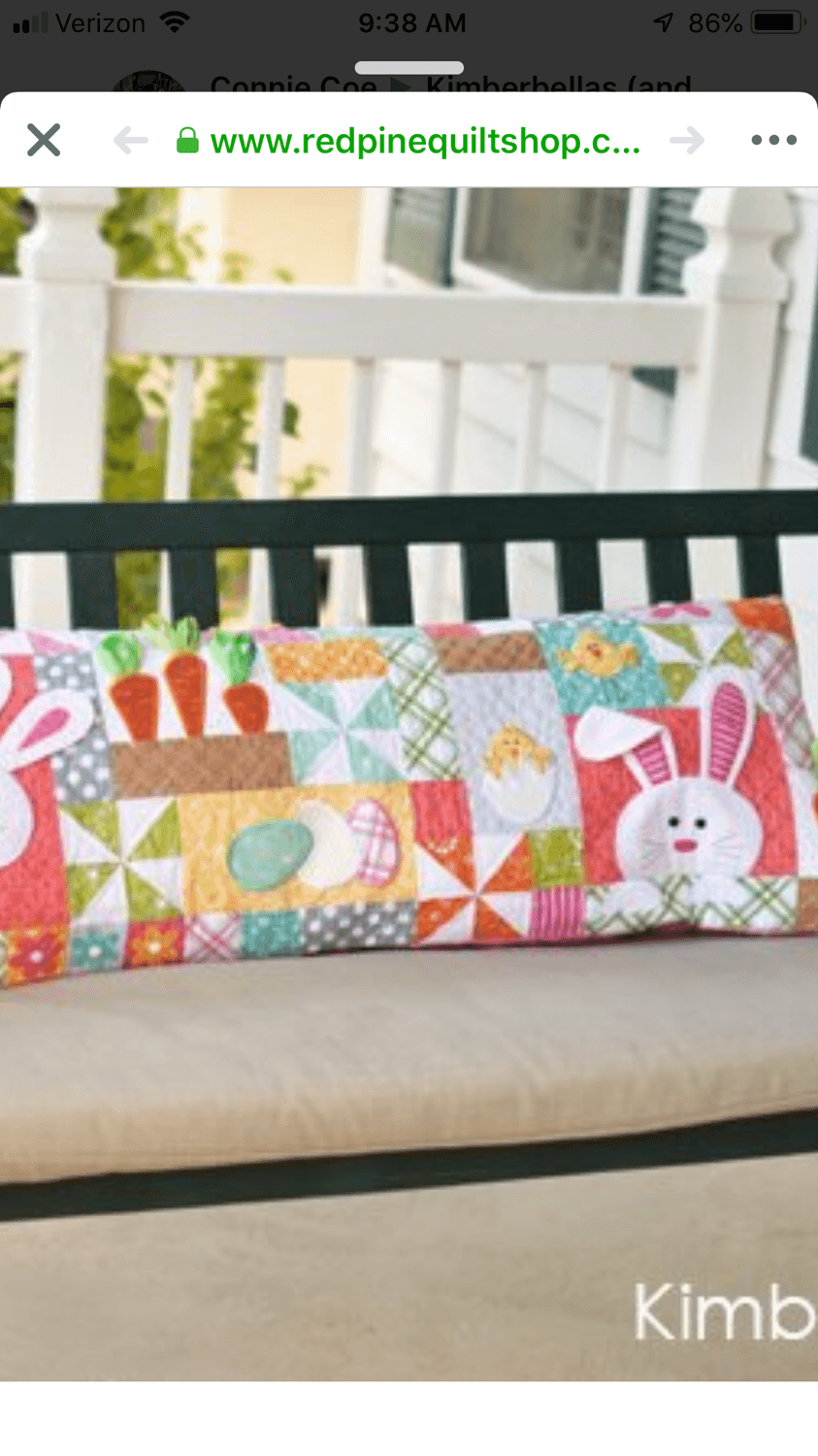 Hoppy Easter bench pillow kit — image 3