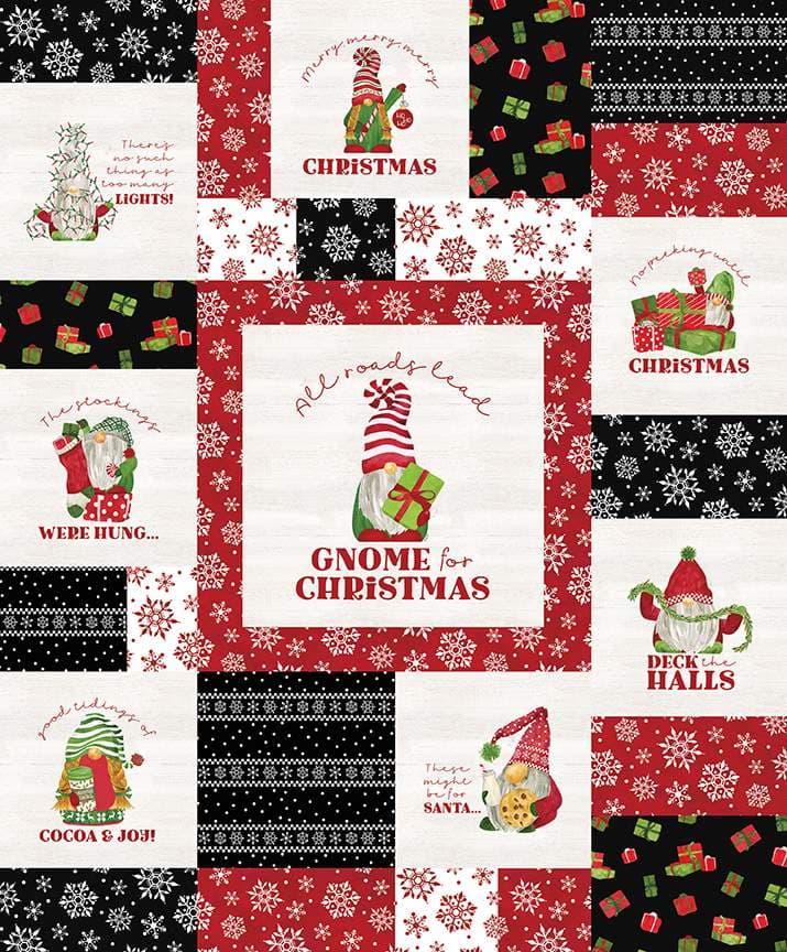 Gnome for Christmas Flannel — Panel
