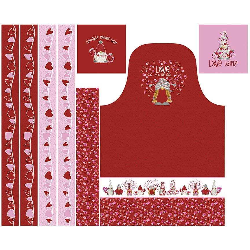 Gnomes in Love — Apron Panel (36″)