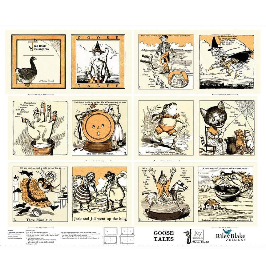 Goose Tales — Book Panel (24″ × 43½″)