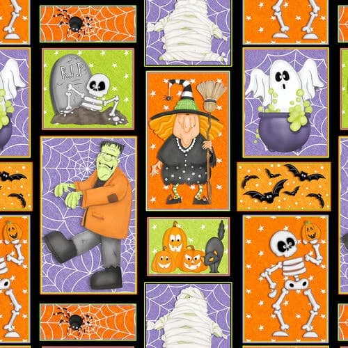 A Haunting We Will Glow — Patchwork Motifs