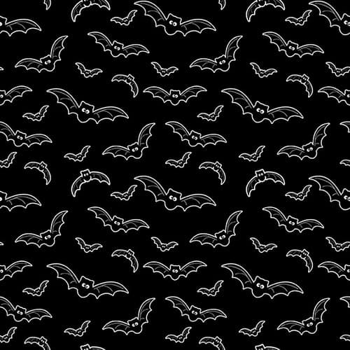 A Haunting We Will Glow — Outlined Bats