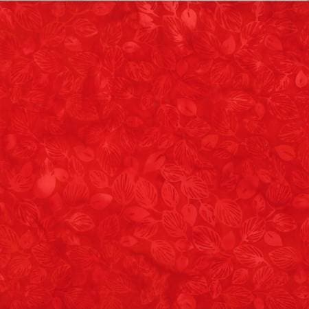 Hoffman Bali Batik — Leaves Cherry