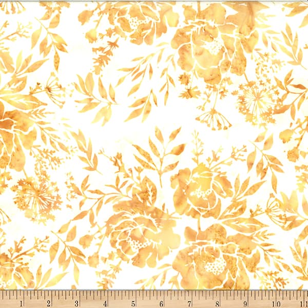 Hoffman Bali Batik — Mixed Floral/Leaves