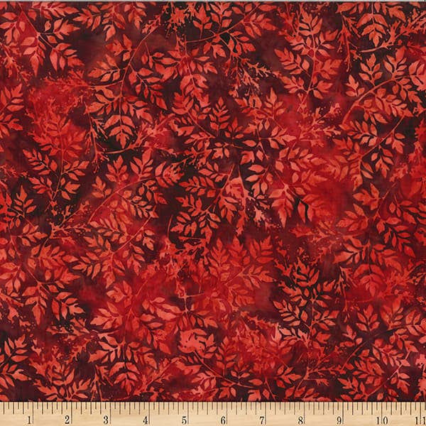 Hoffman Bali Batik — Packed Leaves