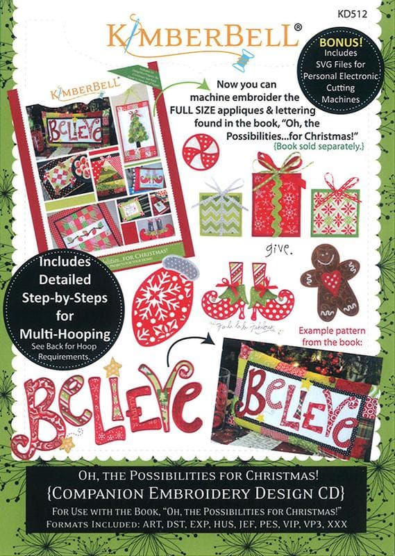 Kimberbell Designs OH THE POSSIBILITIES….FOR CHRISTMAS!