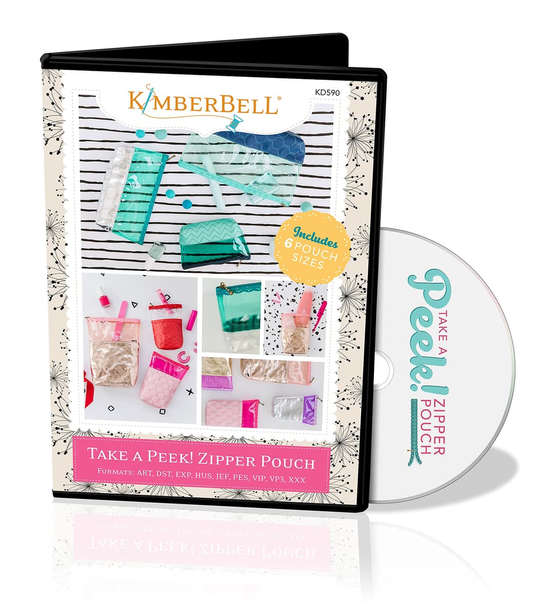 Kimberbell Designs Take A Peek Zipper Pouch