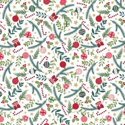 A Quilty Little Christmas — Ornaments - White