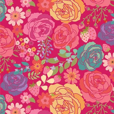 Poppie Cotton Calico Cowgirls — Texas Rose