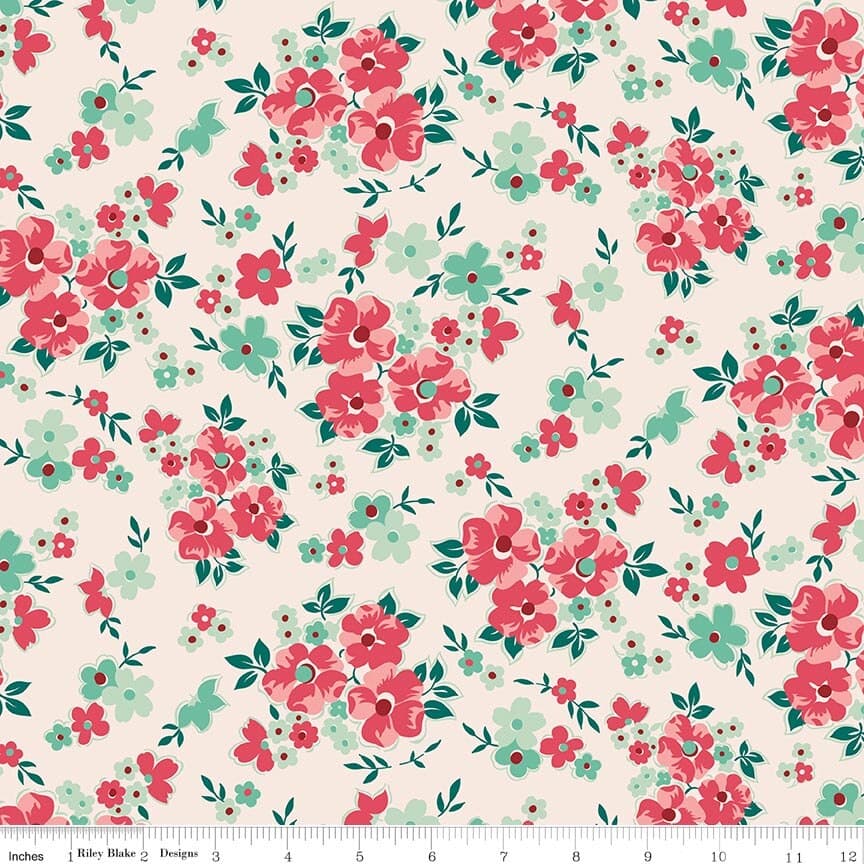 Berry & Sage Floral — Latte