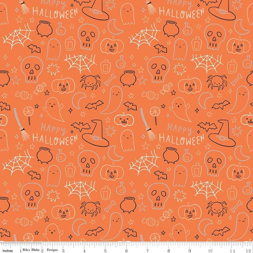Frank and Friends Halloween Icons — Orange