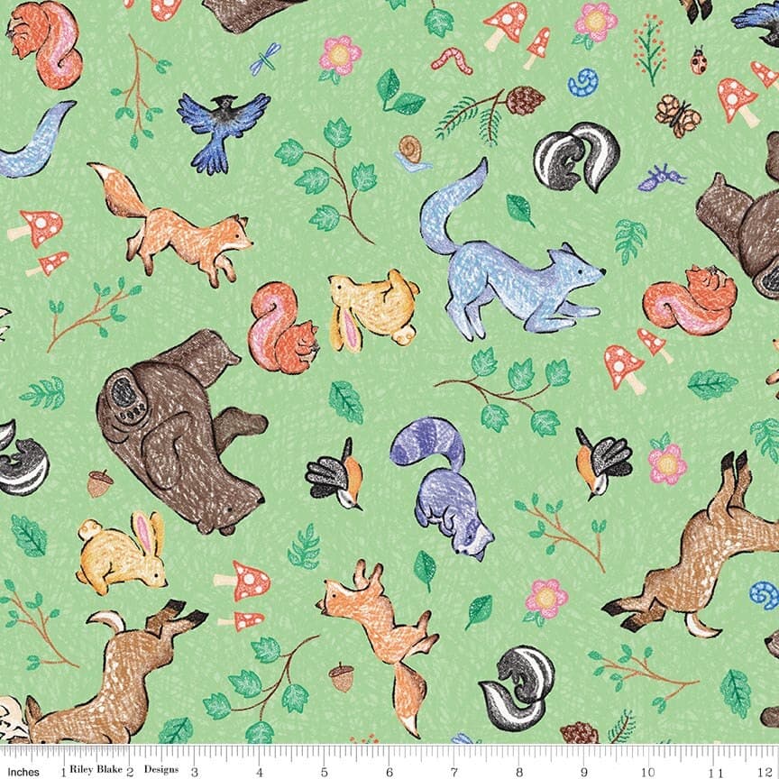 Colorful Critters Main — Green