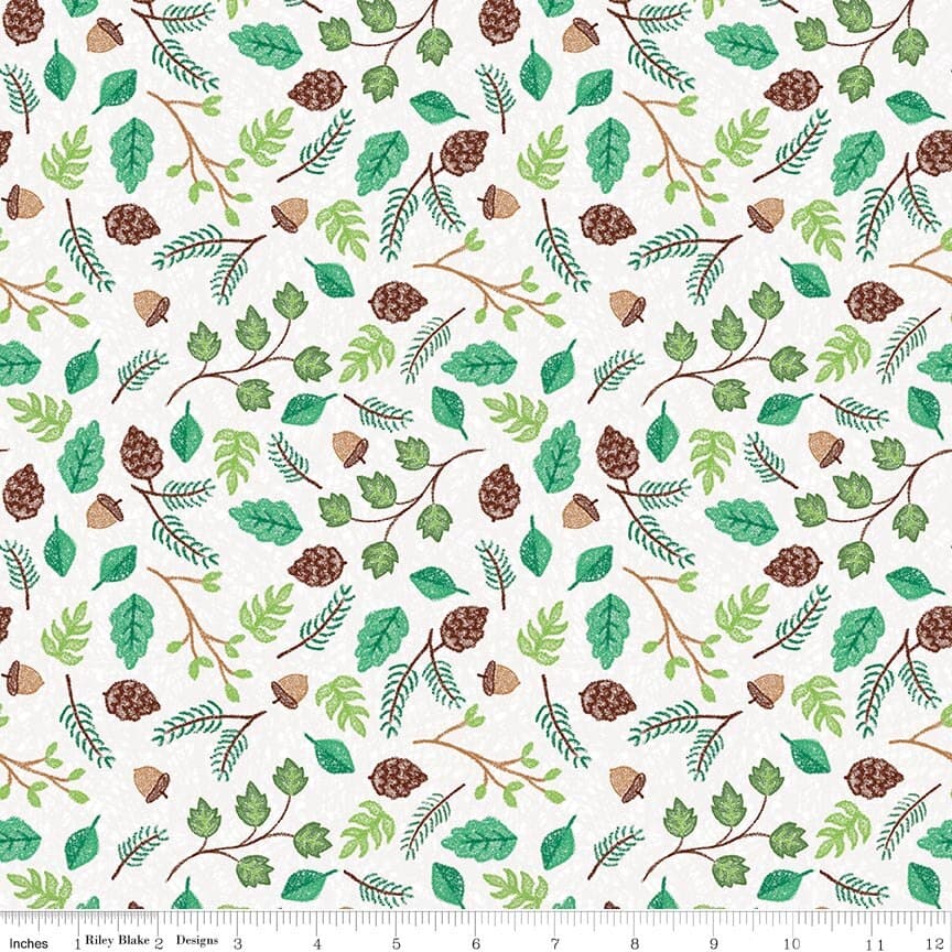 Colorful Critters Botanical — White